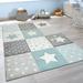 63 x 63 x 0.47 in Rug - Isabelle & Max™ Avenelle Machine Woven Polypropylene Rug in Blue/Gray/White | 63 H x 63 W x 0.47 D in | Wayfair