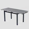 Latitude Run® Hamidou Dining Table Metal in Gray | 29.53 H x 43.31 W x 29.53 D in | Wayfair A7D6C487E6AD4AB58DE6A0E19DDA32D3