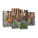 Ebern Designs Herbs & Spices - 4 Piece Wrapped Canvas Print Canvas in Brown | 54 H x 84 W x 1.25 D in | Wayfair 184C072B29D64A0EA244C5F9B4519A99