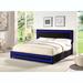 Ivy Bronx Khaidyn Bed Upholstered, Metal in Black | 42.3 H x 80.3 W x 85.5 D in | Wayfair 49984535EDF24ADC9BCB5C74F7F9AC46