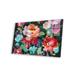 House of Hampton® Bright Floral Medley Crop On Plastic/Acrylic by Danhui Nai Painting Plastic/Acrylic in Red | 16 H x 24 W x 0.25 D in | Wayfair