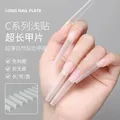 Faux Ongles en Acrylique Demi-Couverture ABS Extra Long Résistant à Pression 256 Cercueil