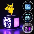 Pokemon Pikachu Colorful LED Réveil de table Snooze numérique Affichage de l'heure Veilleuse