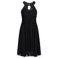 APART Abendkleid aus Chiffon, Mesh und Spitze, schwarz, 46