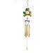 Frog metal wrought iron wind chimes glass painted wind chime tube ornaments