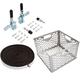 Stainless Steel Charcoal Firebox Basket Offset Smoker Basket With Handle Rust