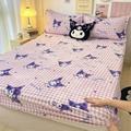 Sanrio Mymelody Kuromi Cinnamoroll Milk Fleeced Bed Head Single Sheet Cartoon Children s Bed Cover Nonslip Mattress Cover Female