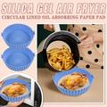 Lloopyting Silicone Kitchen Utensils Set Baking Sheet Air Fryer Silicone Mat Cake Molds Silicone Food Level Baking Pan(Available On Both Sides) Blue