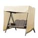 Waterproof Outdoor Hanging Chair Protective Cover Garden Swing Cover Creative Chair Cover (Beige and Coffee)