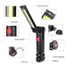 Teissuly COB+LED Magnetic Torch Flexible Inspection Lamp Cordless Worklight Flashlight