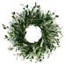 18 Inch Artificial Olive Wreath for Front Door Larege Floral Green Leaves Branch Wreath for Fireplace Wall Wedding Party Office Home Door Decor