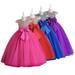 CSCHome 4-12Y Toddler Princess Dresses for Girls Bridesmaid Wedding Princess with Bow Tulle Prom Dresses Graduation Party Dress for Kids