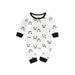 Baby Halloween Jumpsuit Cartoon Printed Buttons Romper with Pockets