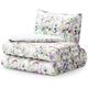 Ameliahome - housse de couette averi couleur violet imprimé motif floral 155X22080X801