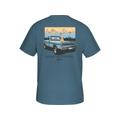 Drake Men's Old Ford Short Sleeve T-Shirt, Coronet Blue Heather SKU - 220875