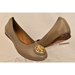 Tory Burch Shoes | Nib Tory Burch Caroline 2 French Gray Leather Reva Nellie Ballet Flats 6.5 | Color: Gold/Gray | Size: 6.5