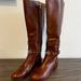 Michael Kors Shoes | Michael Kors Heather Fashion Riding Boots | Color: Brown/Gold | Size: 7.5