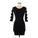 David Lerner Casual Dress - Bodycon: Black Dresses - Women's Size Medium