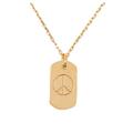 Kate Spade Jewelry | Kate Spade New York Gold-Tone Peace Sign Pendant Necklace | Color: Gold | Size: Os