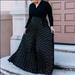 Lularoe Dresses | Lularoe Deanne Black & Gold Pleated Wrap Dress | Color: Black/Gold | Size: Xxs