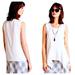 Anthropologie Tops | Anthropologie Flutter Front Tank Top Xsmall White Boxy Back Cool Blouse Top Nwt | Color: White | Size: Xs