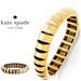 Kate Spade Jewelry | Kate Spade Scallops Sliced Bracelet Black And White | Color: Black/Gold | Size: Os