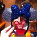 Disney Accessories | Disney 2020 Sequin Sparkle Minnie Mouse Ear Headband | Color: Blue | Size: Os