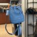 Coach Bags | Coach Coach Blue Leather Dempsey Drawstring Bucket Bag | Color: Blue | Size: Os
