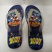 Disney Shoes | 2007 Wdw Walt Disney World Flip Flops Size Large 9/10 | Color: Blue/Gold | Size: Large 9-10