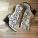 Free People Shoes | Free People Snakeskin Boots | Color: Black/White | Size: 8