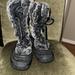 The North Face Shoes | North Face Nuptse Puffer Boots, Black Goose Down Faux Fur, Size 8 | Color: Black/Gray | Size: 8