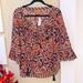 Tory Burch Tops | Nwt Tory Burch Flowey Blouse | Color: Orange | Size: 10