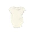 Baby Gap Short Sleeve Onesie: Ivory Jacquard Bottoms - Size 3-6 Month