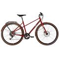 Cooper CL-7E (E-Bike mit 7-Gang-Microshift-Schaltwerk, Brooks-Sattel, Zehus Bike Gen2 Heckmotor, Rekuperation, Rahmenhöhe 52cm) Farbe: Rot