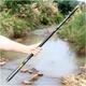 Retractable Hand Rods, Hand Fishing Rods Ultra Hard Carbon Fibre Carp Retractable Stream Rods Freshwater Rivers (Color : Schwarz, Size : 5.4M)