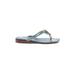 Gray Matters Flip Flops: Blue Print Shoes - Women's Size 38.5 - Open Toe