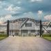 ALEKO® DG16STPSSLAC1500 St Louis Style Single Sliding Steel Driveway Gate 16' w/ Gate Opener Metal in Black | 72 H x 168 W x 2 D in | Wayfair