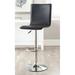 Brayden Studio® Afizah Swivel Bar Stool Upholstered/Metal in Black | 38 H x 17 W x 20 D in | Wayfair C03C9DC80BE14A619326A21B790822F7