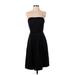 White House Black Market Cocktail Dress - Fit & Flare Open Neckline Sleeveless: Black Dresses - Women's Size 4