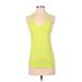 Athleta Active Tank Top: Green Color Block Activewear - Women's Size Small