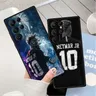 Coque de téléphone noire Football Neymar Cool Samsung Galaxy S23 S22 S21 S20 FE S10 S9