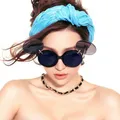 New Lady mouse Round Flip Up Paparazzi Shades Gaga Party occhiali da sole occhiali