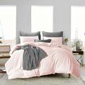 King/Cal King Size Egyptian Cotton 1000 Thread Count Duvet Cover Solid Ultra Soft & Breathable 3 Piece Luxury Soft Wrinkle Free Cooling Sheet (1 Duvet Cover with 2 Pillowcases Blush)