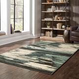 Strick & Bolton Style Haven Miina Layers Blue/ Ivory Rug Aqua Blue/Ivory 2 x 3 2 x 3 Accent Indoor Entryway Bathroom Bedroom