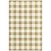 The Gray Barn Style Haven Gingham Check Indoor/Outdoor Area Rug.. Tan 8 6 x 13 Stain Resistant 9 x 12 Outdoor Indoor Living Room Patio Rectangle