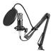 Aibecy Professional Condenser Microphone Set BM800 USB MIC with Arm Stand for Studio Live Music Recording Podcast Broadcasting Equipment