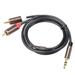 Trjgtas Rca Cable Hifi Stereo 3.5Mm To 2Rca Audio Cable Aux Rca Jack 3.5 Y Splitter for Amplifiers Audio Car Aux Mobile Phone