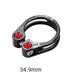 Bicycle Seat Tube Clip 31.8 34.9Mm Hollow Lock Seatpost Clip Ring Seat Tube Lock (Black 34.9mm)