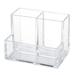 1Pc Creative Pen Holder Acrylic Cosmetic Container Versatile Desktop Organizer Storage Case for School Home (Transparent)