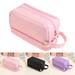 Pencil Case Cute Boy Girl Kawaii Pencil Cases Storage Kids Pen Bag Large School Students Supplies-Pink